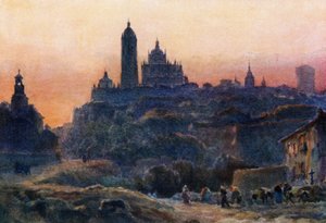 Ségovie, au coucher du soleil