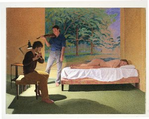Figures avec un paysage