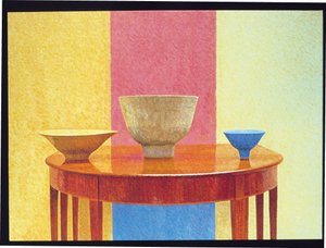 Nature morte, trois bols de Lucie Rie