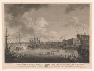Vue du chantier naval de Deptford