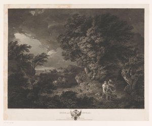 Paysage orageux avec Didon et Énée - William Woollett