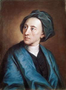 Portrait du poète britannique Alexander Pope en turban (huile sur toile) - William Hoare