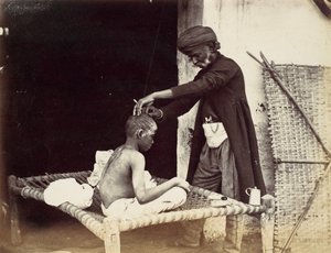 Barbier indien, années 1860