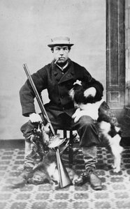 Willoughby Wallace Hooper après la chasse, vers 1860-80 - Willoughby Wallace Hooper