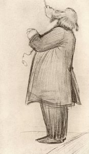 Johannes Brahms (1833-1897) compositeur allemand, dirigeant (dessin)