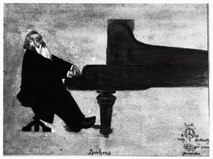 Le compositeur allemand Johannes Brahms - Willy von Beckerath