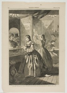 "Any Thing for Me, If You Please" - Bureau de poste de la foire de Brooklyn au profit de la commission sanitaire - Winslow Homer