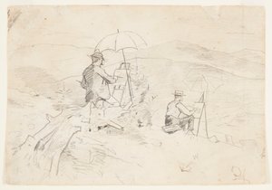 Artistes dessinant dans les Montagnes Blanches - Winslow Homer