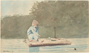 Garçon sur un radeau - Winslow Homer
