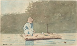 Garçon sur un radeau - Winslow Homer