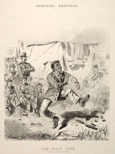 Croquis de campagne : Notre joyeux cuisinier, 1863
