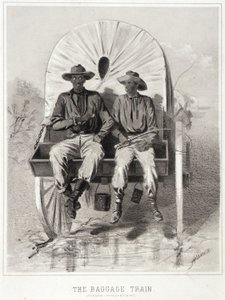 Croquis de campagne : Le train de bagages - Winslow Homer