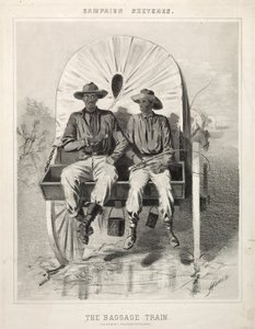 Croquis de Campagne : Le Train de Bagages, 1863