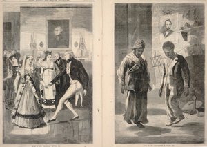Fin de la guerre - Victoire de Hull, 1814 / Fin de la guerre - Babylone est tombée, 1865, extrait du Frank Leslie