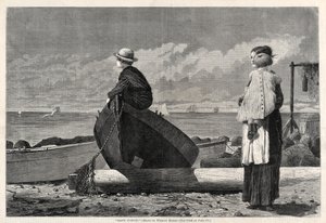 Papa arrive!, 1873 - Winslow Homer