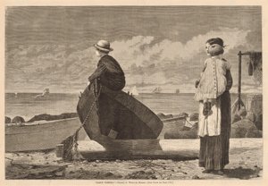 Papa arrive ! - Winslow Homer