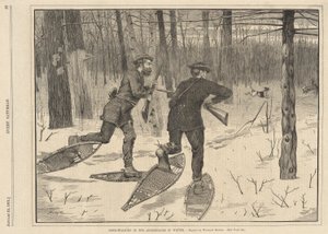 Chasse au cerf dans les Adirondacks en hiver, de Every Saturday, 21 janvier 1871