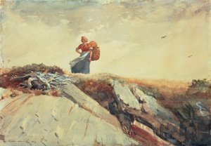 En bas de la falaise