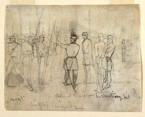 Dessin
Dessin, Colonel William Dwight, Jr. inspectant son régiment, 1862 - Winslow Homer