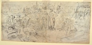 Dessin, "Un campement de l