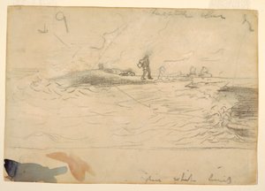 Dessin, scène de plage, Angleterre, 1881-82 - Winslow Homer