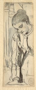 Dessin, figure de femme, 1870-80 - Winslow Homer