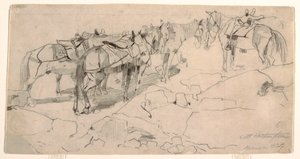 Dessin, étude pour "Mount Washington" et "The Summit of Mt. Washington", 1869 - Winslow Homer