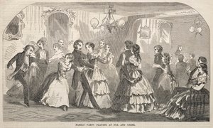 Fête de famille jouant au renard et aux oies - Winslow Homer