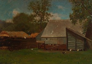 Cour de Ferme avec Canards et Poules, 1872-73 - Winslow Homer