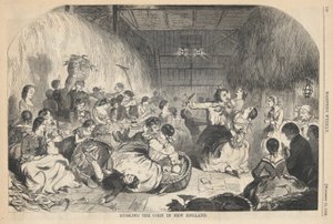 Épluchage du maïs en Nouvelle-Angleterre, de Harper - Winslow Homer