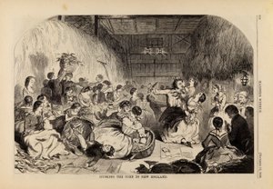 Husking the Corn in New England, tiré de Harper