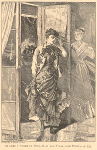 Une tempête de vent, de pluie et de brume est arrivée - et Portia., de The Galaxy, décembre 1869