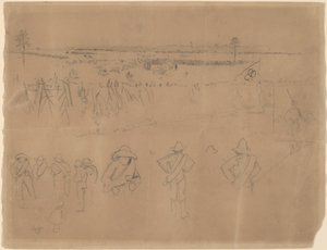 Alignements et tranchées (recto) - Winslow Homer
