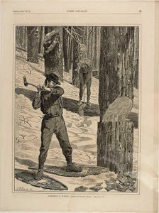 Exploitation forestière en hiver - Winslow Homer