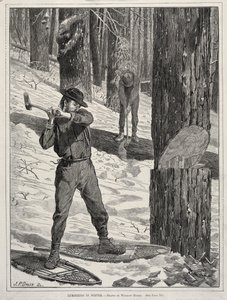 Exploitation forestière en hiver - Winslow Homer