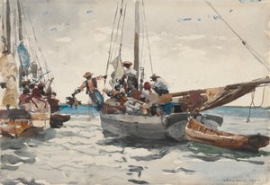 Scène de marché, Nassau - Winslow Homer