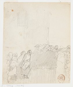 Hommes et femmes regardant la mer, Cullercoats, Angleterre - Winslow Homer