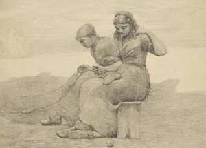 Réparer les déchirures, 1888, probablement imprimé vers 1940 - Winslow Homer
