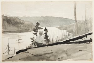 Rivière ou lac de montagne