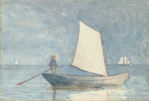 Naviguer un doris, 1880