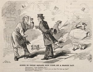 Scène à Union Square, New York, un jour de mars - Winslow Homer