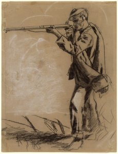Soldat visant [recto]