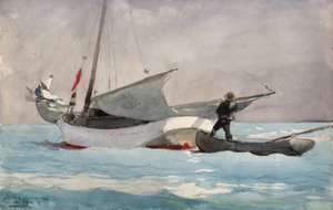 Ranger la voile - Winslow Homer