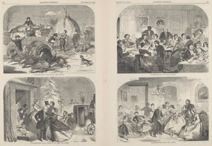 Jour de Thanksgiving - Moyens et méthodes [en haut à gauche] - Winslow Homer