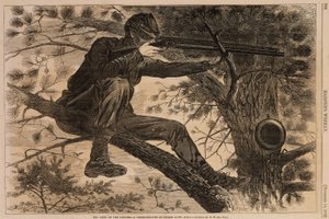 The Army of Potomac--A Sharpshooter on Picket Duty, tiré de Harper