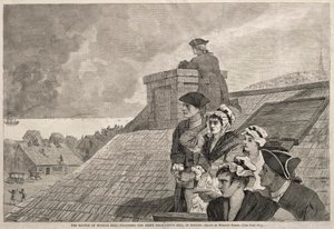 La bataille de Bunker Hill - Observer le combat depuis Copps Hill, à Boston, 1875