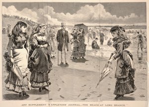 The Beach at Long Branch, tiré de Appletons