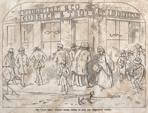 Le terme froid, Boston - Scène, coin des rues Milk et Washington, 1858 - Winslow Homer