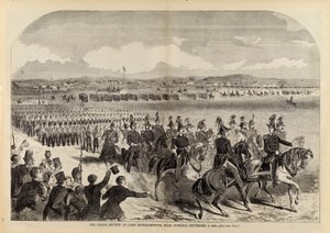 The Grand Review at Camp Massachusetts, Near Concord, September 9, 1859, extrait de Harper