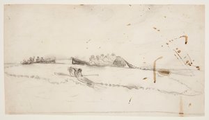 Trois bateaux avec des pêcheurs posant un filet - Winslow Homer